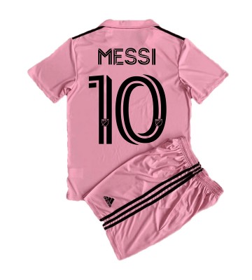 Inter Miami Lionel Messi #10 Primera Equipación Niños 2023-24 Manga Corta (+ Pantalones cortos)